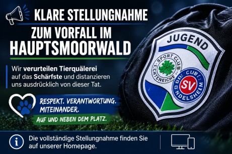 Klare Stellungnahme zur Tierquälerei im Hauptsmoorwald